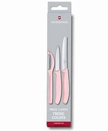 VICTORINOX PARING KNIFE SET W PEELER - PINK
