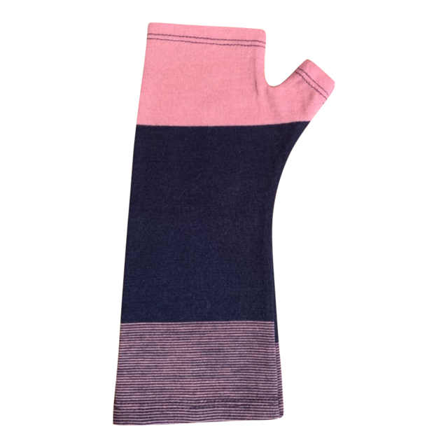 MERINO GLOVE - PINK/NAVY
