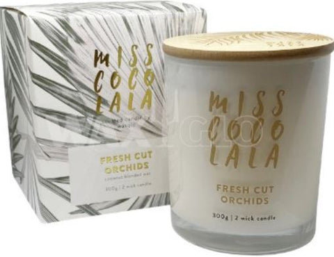 MISS COCO LALA - FRESH CUT ORCHIDS - CANDLE