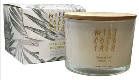 MISS COCO LALA - FRESH CUT ORCHIDS - CANDLE