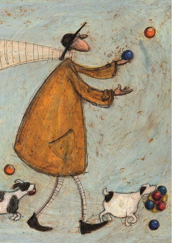 SAM TOFT - HAPPY DAYS ARE HERE AGAIN GREETING CARD-