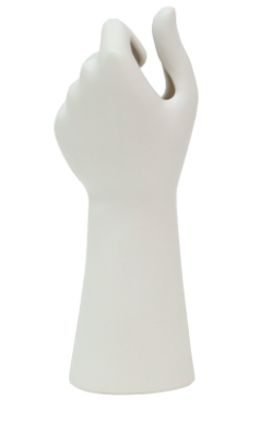 HAND VASE - WHITE