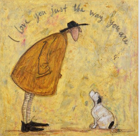 SAM TOFT-I LOVE YOU JUST THE WAY YOU ARE - GREETING CARD