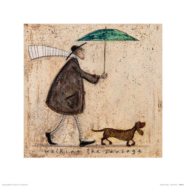 Sam Toft (Walking The Sausage) 40CM x 40CM