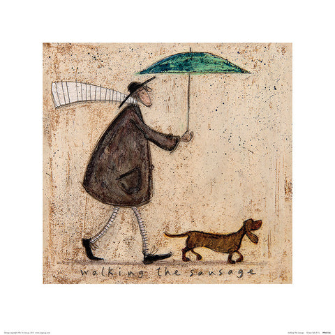 Sam Toft (Walking The Sausage) 40CM x 40CM