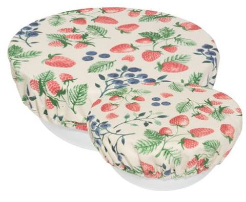 BOWL COVER-BERRY PATCH-SET OF TWO