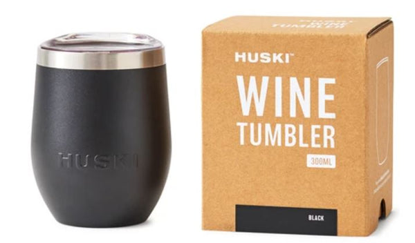 HUSKI WINE TUMBLER-BRUSHED STAINLESS