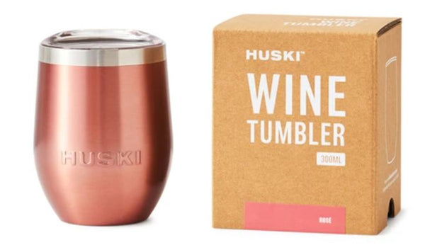 HUSKI WINE TUMBLER-BRUSHED STAINLESS