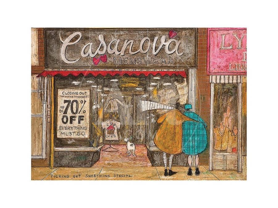 SAM TOFT     Picking Out Something Special  30CM X 40CM