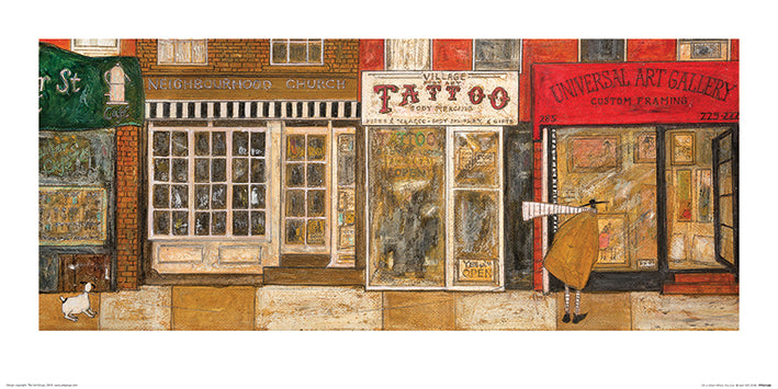 SAM TOFT A STREET WHERE YOU LIVE 50cm X 100cm