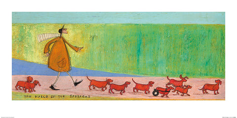 Sam Toft (The March of the Sausages) 50CM X 100CM
