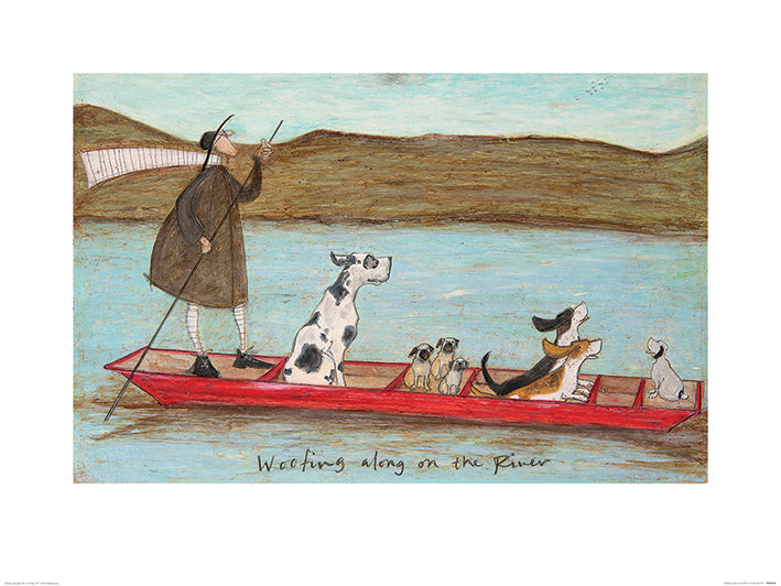 Sam Toft (Woofing along on the River) 40CM X 30CM